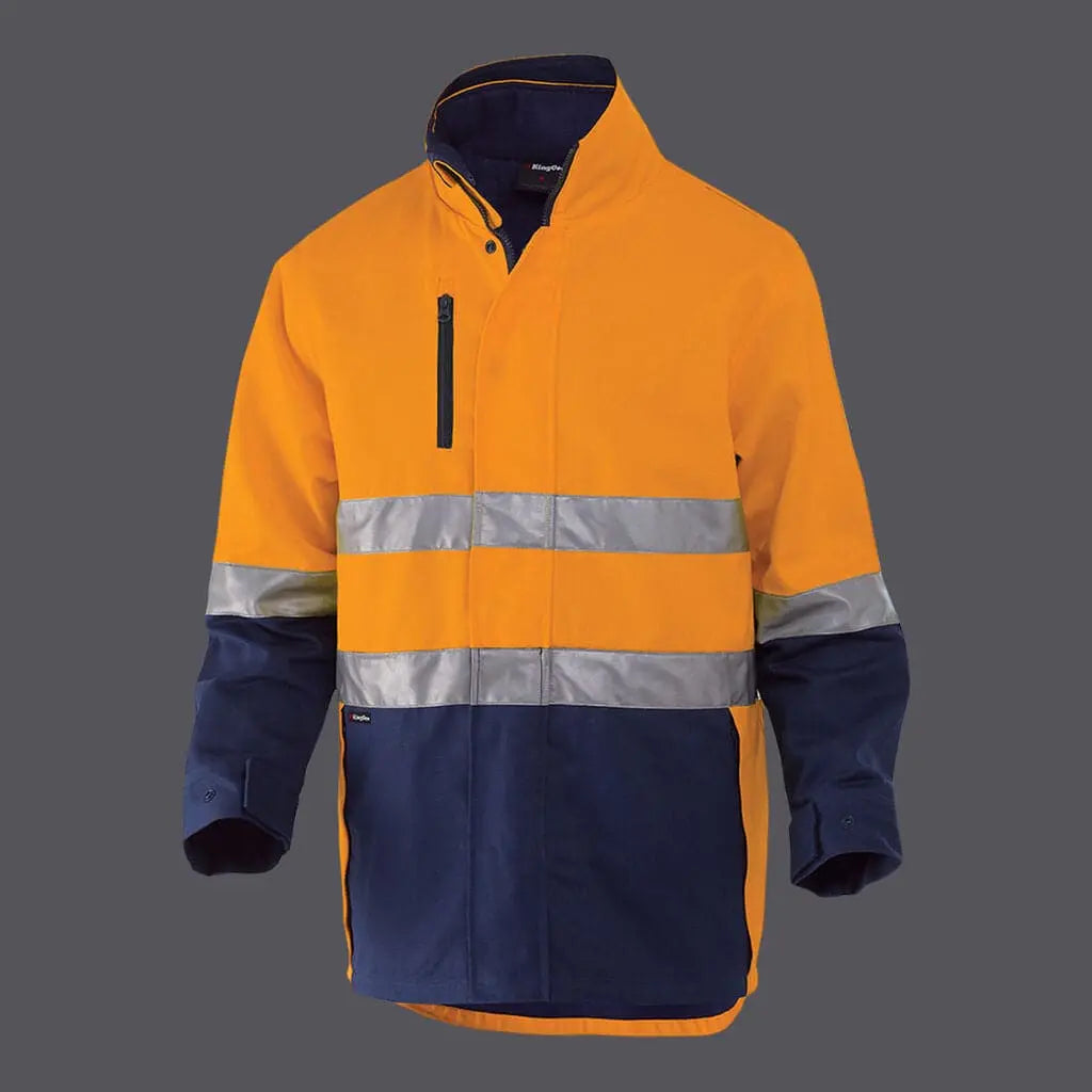 KingGee Reflective 3 In 1 Cotton Jacket K55400 Metro Workwear.